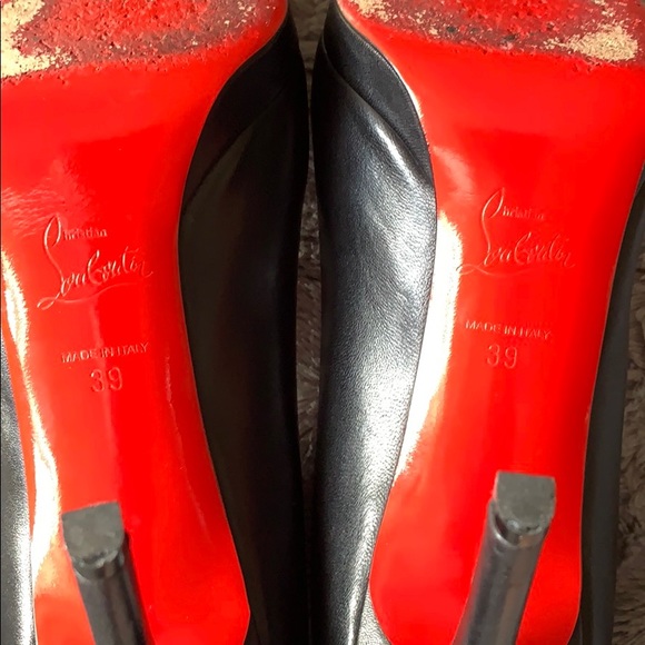 Christian loubautin black leather platform pumps - Picture 8 of 8